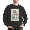 Boston Terrier Mom Skeleton Tarot Card Witch Vibes Dog Mom Men Graphic Sweatshirt, Boston Terrier Tarot Sweatshirts, Boston Terrier Mom Sweatshirts, funny gift