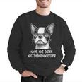 Boston Terrier Nope Not Today Not Tomorrow Either Sarcastic Men Graphic Sweatshirt, funny gift