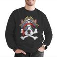 Boston Terrier Pirate T Shirt Jolly Roger Crossbones Skull Men Graphic Sweatshirt, funny gift