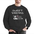 Boston Terrier Puppy Sweet Dreams Pajama For Bedtime Men Graphic Sweatshirt, funny gift