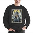 Boston Terrier Tarot Card Dog Men Graphic Sweatshirt, Boston Terrier Tarot Sweatshirts, funny gift
