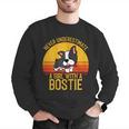 Boston Terrier Never Underestimate a Girl With a Bostie Men Graphic Sweatshirt, funny gift