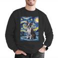Boston Terrier Van Gogh Starry Night Men Graphic Sweatshirt, funny gift