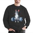Boston Terrier Weightlifting Deadlift Men Fitness Gym Men Graphic Sweatshirt, Boston Terrier Gym Sweatshirts, funny gift