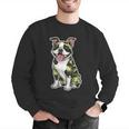 Camo Boston Terrier Pet Owner Camouflage Dog Lover Men Graphic Sweatshirt, funny gift