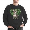 Cute Boston Terrier Shamrock St Patrick's Day Dog Lover Men Women Kids Men Graphic Sweatshirt, funny gift