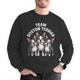 Cute Cartoon For Dog Owners Pet Team Boston Terrier Men Graphic Sweatshirt, funny gift