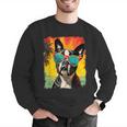 Dog Boston Terrier Hawaiian Men Graphic Sweatshirt, funny gift