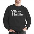 The Dogfather Boston Terrier Dog Dad Father's Day Men Graphic Sweatshirt, Boston Terrier Dad Sweatshirts, funny gift
