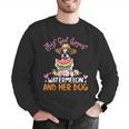 This Girl Loves Watermelon And Her Boston Terrier Dog Mother Men Graphic Sweatshirt, funny gift