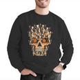 Halloween Costume Skull Boston Terrier Dog Lover For Men Women Kids Men Graphic Sweatshirt, Boston Terrier Halloween Sweatshirts, funny gift