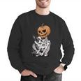 Halloween Skeleton Boston Terrier Men Graphic Sweatshirt, Boston Terrier Halloween Sweatshirts, funny gift