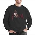 Heartbeat Boston Terrier Dog Men Graphic Sweatshirt, funny gift