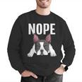 Nope Boston Terrier Puppy Dog Bostie Lover Men Women Girls Kids Men Graphic Sweatshirt, funny gift