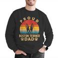 Proud Boston Terrier Dad Dog Owner Fathers Day Men Women Kids Men Graphic Sweatshirt, Boston Terrier Dad Sweatshirts, funny gift