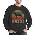Retro Boston Terrier Dad Dog Owner Pet Bostie Father Men Graphic Sweatshirt, Boston Terrier Dad Sweatshirts, funny gift