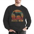 Retro Boston Terrier Mom Dog Mother Pet Bostie Mama Men Graphic Sweatshirt, Boston Terrier Mom Sweatshirts, funny gift