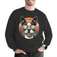 Retro Sunset Sunglasses Boston Terrier Boston Bull Bostie Men Graphic Sweatshirt, funny gift