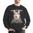 Siberian Husky Professional Human Trainer Men Graphic Sweatshirt, funny gift