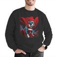 Super Power Superhero Boston Terrier Dog For Men Women Kids Men Graphic Sweatshirt, funny gift