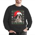 Ugly Xmas Sweater Santa Boston Terrier Dog Christmas For Men Women Kids Men Graphic Sweatshirt, Boston Terrier Christmas Sweatshirts, funny gift