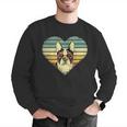 Vintage American Boston Terrier Lovers Valentine's Day Men Graphic Sweatshirt, American Boston Terrier Sweatshirts, funny gift