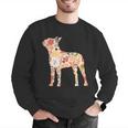 Vintage Floral Boston Terrier For Dog Lover Men Graphic Sweatshirt, funny gift