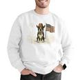 Boston Terrier 4th Of July US American Flag Dog Patriotic Men Graphic Sweatshirt, American Boston Terrier Sweatshirts, Patriotic Boston Terrier Sweatshirts, Boston Terrier 4th Of July Sweatshirts, funny gift