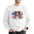 Boston Terrier Dad American Flag 4th Of July Dog Fathers Day Men Graphic Sweatshirt, American Boston Terrier Sweatshirts, Boston Terrier Dad Sweatshirts, Boston Terrier 4th Of July Sweatshirts, funny gift