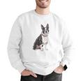 Boston Terrier Dog Dad Boston Terrier Dog Lovers Men Graphic Sweatshirt, Boston Terrier Dad Sweatshirts, funny gift