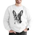 Boston Terrier Dog Motif Pet Illustration Boston Terrier For Men Women Kids Men Graphic Sweatshirt, funny gift