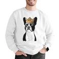 Boston Terrier Dog Wearing Crown For Men Women Girls Kids Men Graphic Sweatshirt, funny gift