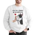 Boston Terrier Grandma Mother's Day Dog Mom Men Graphic Sweatshirt, Boston Terrier Mom Sweatshirts, funny gift