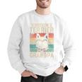 Boston Terrier Grandpa Dog Lover Father's Day Premium Men Graphic Sweatshirt, funny gift