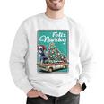 Boston Terrier Merry Christmas Tree Truck Dog X-Mas Men Graphic Sweatshirt, Boston Terrier Christmas Sweatshirts, funny gift