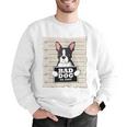 Boston Terrier Mug Shot Guilty Dog Men Graphic Sweatshirt, funny gift