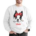 Boston Terrier Mum Dog Woman Idea Men Graphic Sweatshirt, funny gift