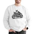 Cool Boston Terrier Riding a Motorcycle Biker Dog Lover For Men Women Kids Men Graphic Sweatshirt, Boston Terrier Riding Sweatshirts, funny gift