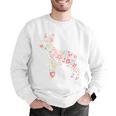 Floral FLower Boston Terrier Mom Grandma Men Graphic Sweatshirt, Boston Terrier Mom Sweatshirts, funny gift