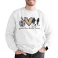 Peace Love Boston Terrier Boston Terrier Lover Dog Mom Men Graphic Sweatshirt, Boston Terrier Mom Sweatshirts, funny gift