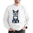 USA Flag Boston Terrier Best Dog Mom Ever 2025 Men Graphic Sweatshirt, Boston Terrier Mom Sweatshirts, funny gift