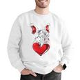 Valentine's Day Boston Terrier Dog Vector Men Graphic Sweatshirt, funny gift