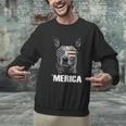 4th July Blue Heeler Dog Merica Patriotic USA Flag Cute Men Graphic Sweatshirt, gift for family, gift for coworker
