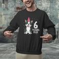 6 Years Old Birthday Boston Terrier Dog Lover 6th Party Kid Men Graphic Sweatshirt, gift for family, gift for coworker