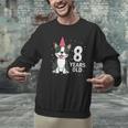 8 Years Old Birthday Boston Terrier Dog Lover 8th Party Kid Men Graphic Sweatshirt, gift for family, gift for coworker