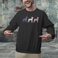 Boston Terrier 4th Of July Dog Patriotic USA Flag Man Woman Men Graphic Sweatshirt, Patriotic Boston Terrier Sweatshirts, Boston Terrier 4th Of July Sweatshirts, gift for family, gift for coworker