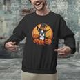 Boston Terrier Bostie Dog Breed Pet Halloween Pumpkins Men Graphic Sweatshirt, Boston Terrier Halloween Sweatshirts, gift for family, gift for coworker