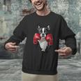 Boston Terrier Boxing Men Graphic Sweatshirt, gift for family, gift for coworker