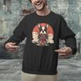 Boston Terrier Dog Japanese Style Samurai Dogs Men Graphic Sweatshirt, gift for family, gift for coworker