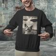 Boston Terrier Dog UFO Alien Extraterrestrial Selfie Men Graphic Sweatshirt, gift for family, gift for coworker